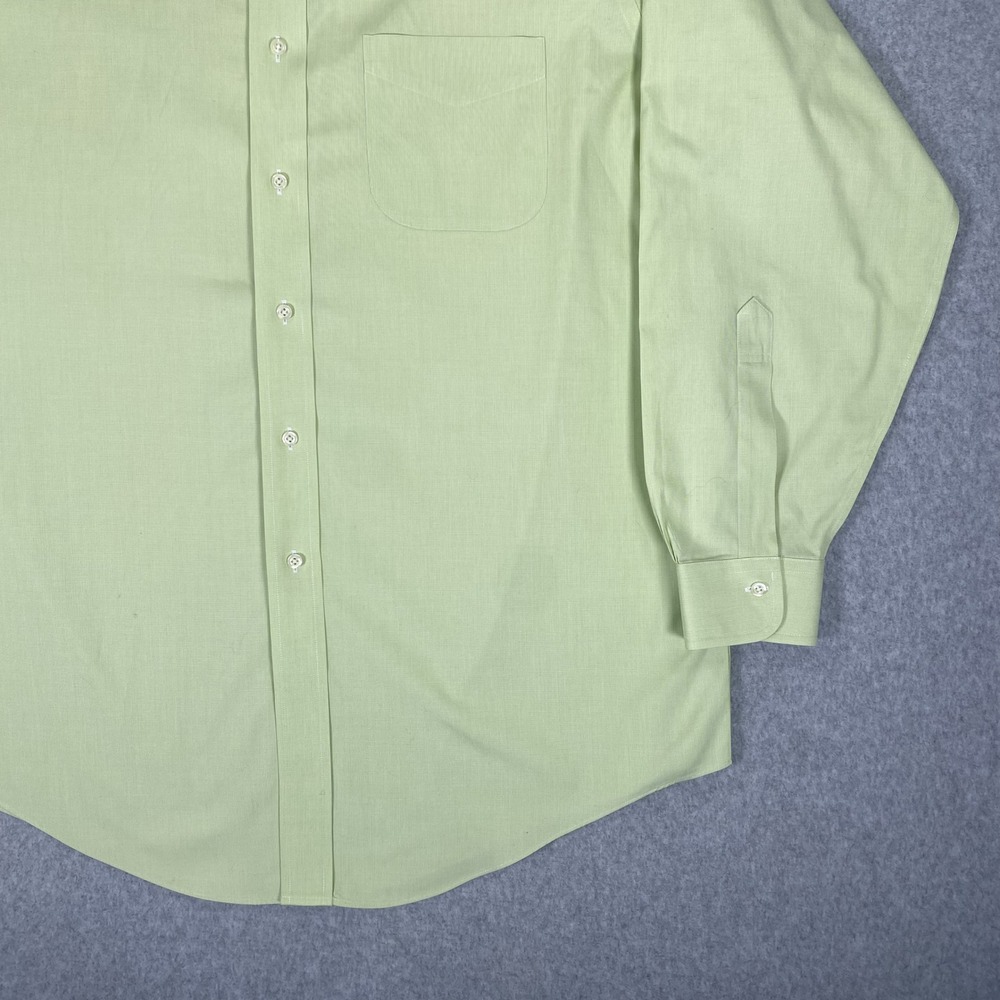 Brooks Brothers Button Down Shirt Mens 16.5-33 Yellow Traditional Fit Non-Iron - Picture 5 of 16